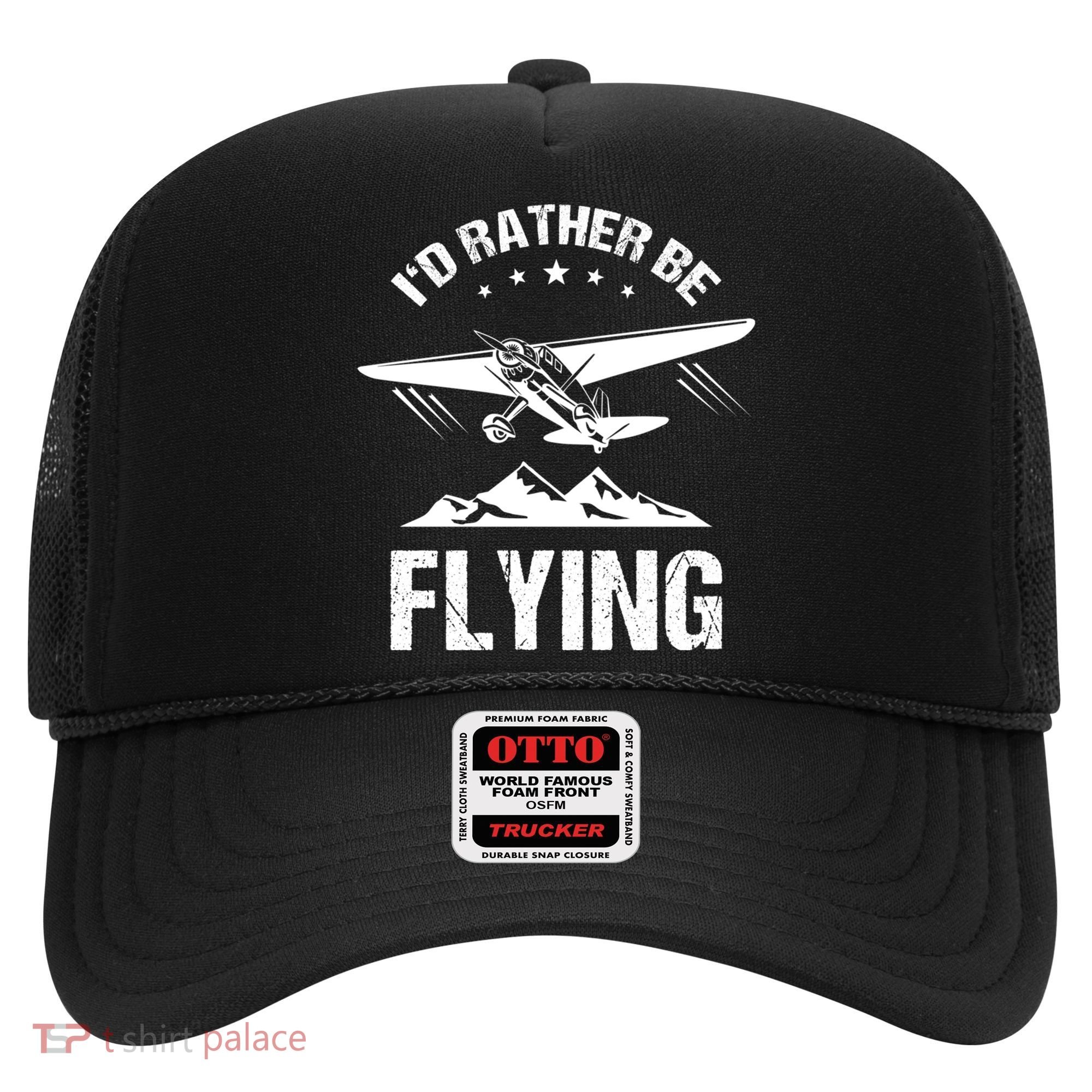 Retro Pilot Aviation ID Rather Be Flying Plane Gift Pilot Gift Hat