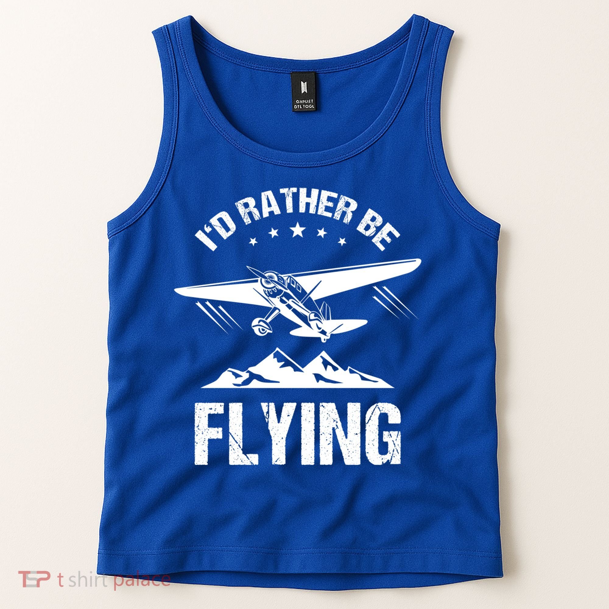 Retro Pilot Aviation ID Rather Be Flying Plane Gift Pilot Gift Tank Top