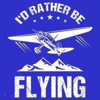 Retro Pilot Aviation ID Rather Be Flying Plane Gift Pilot Gift Women's T-Shirt thumb 6