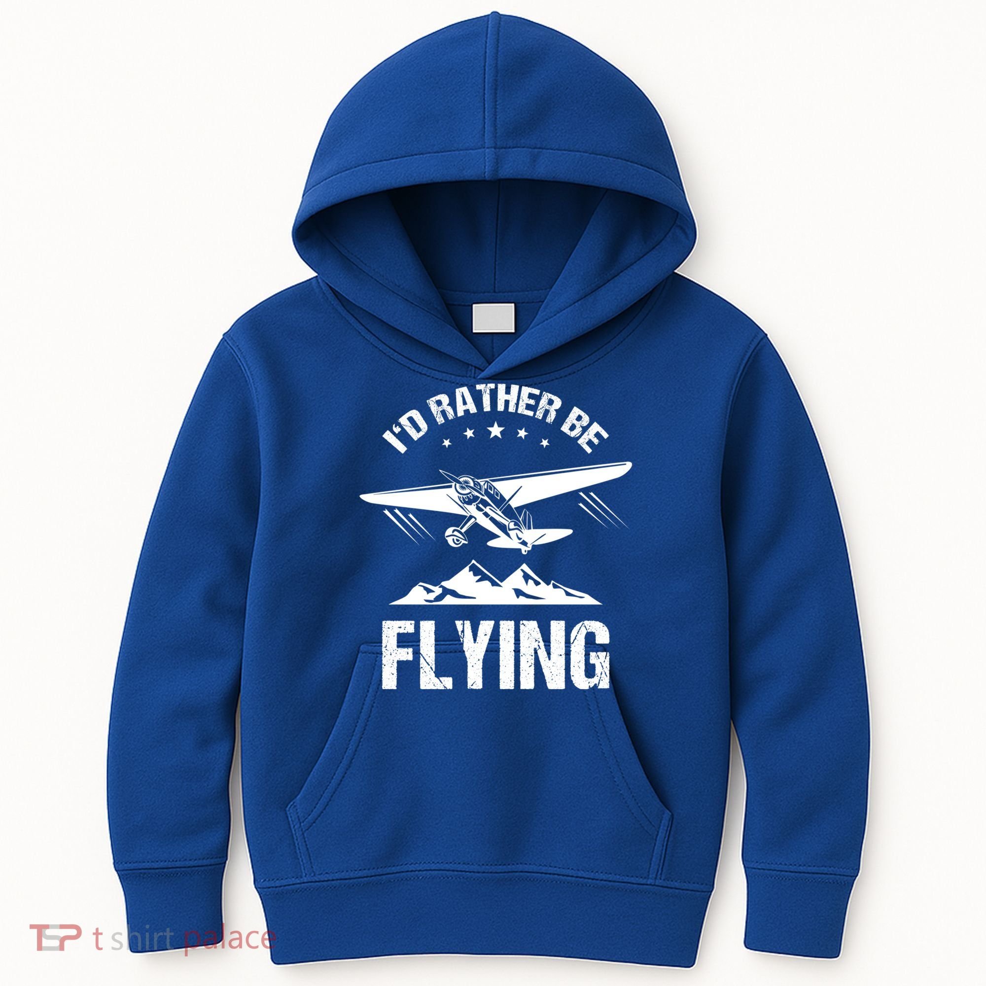 Retro Pilot Aviation ID Rather Be Flying Plane Gift Pilot Gift Kids Hoodie