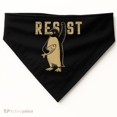 Resist Penguins Activism USA-Made Doggie Bandana