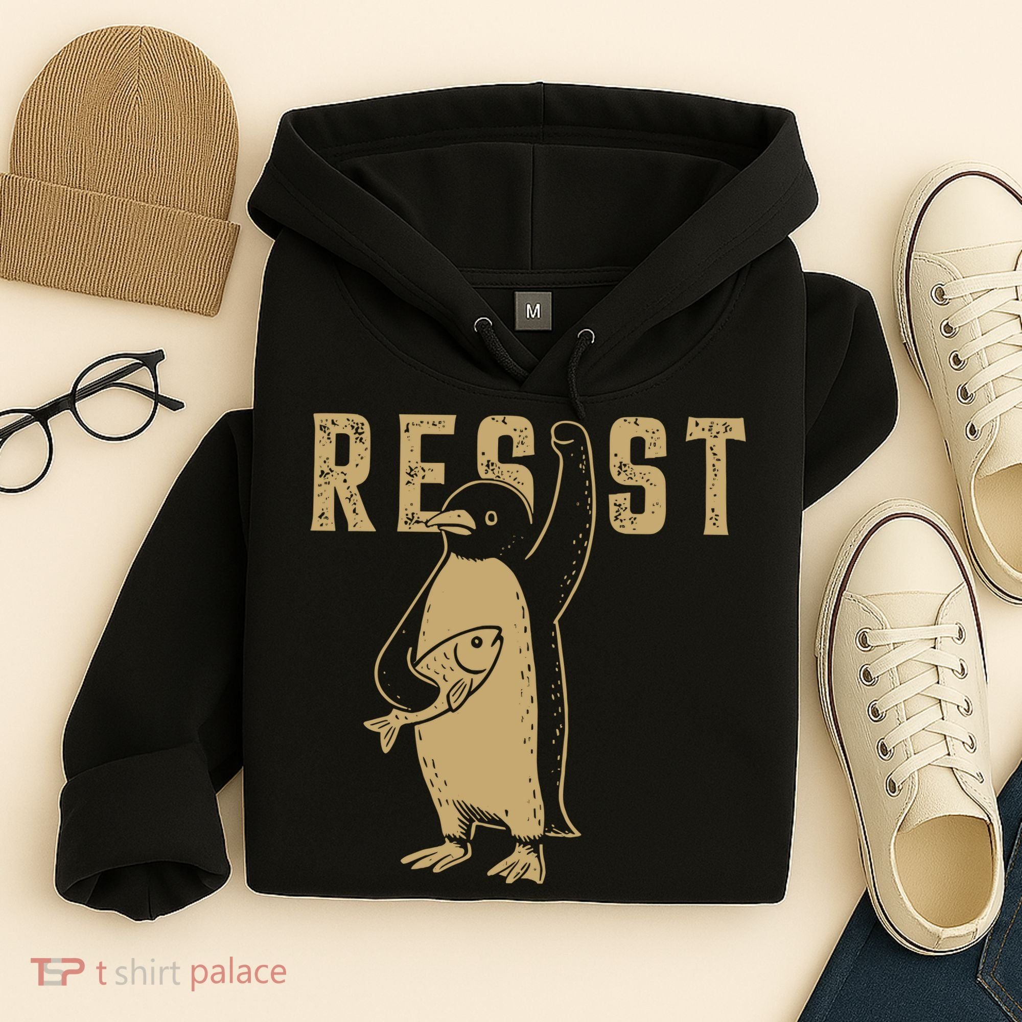Resist Penguins Activism Hoodie