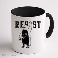 Resist Penguins Activism Coffee Mug thumb 1
