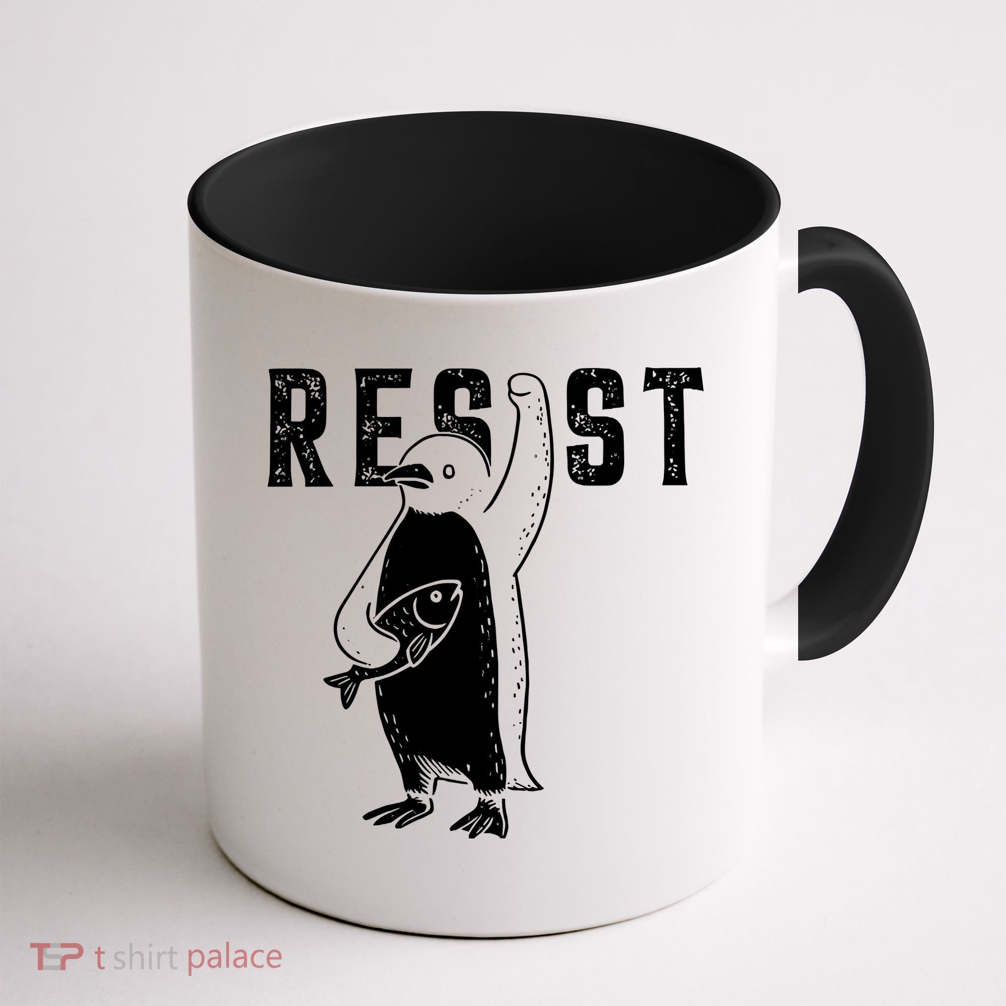Resist Penguins Activism Coffee Mug