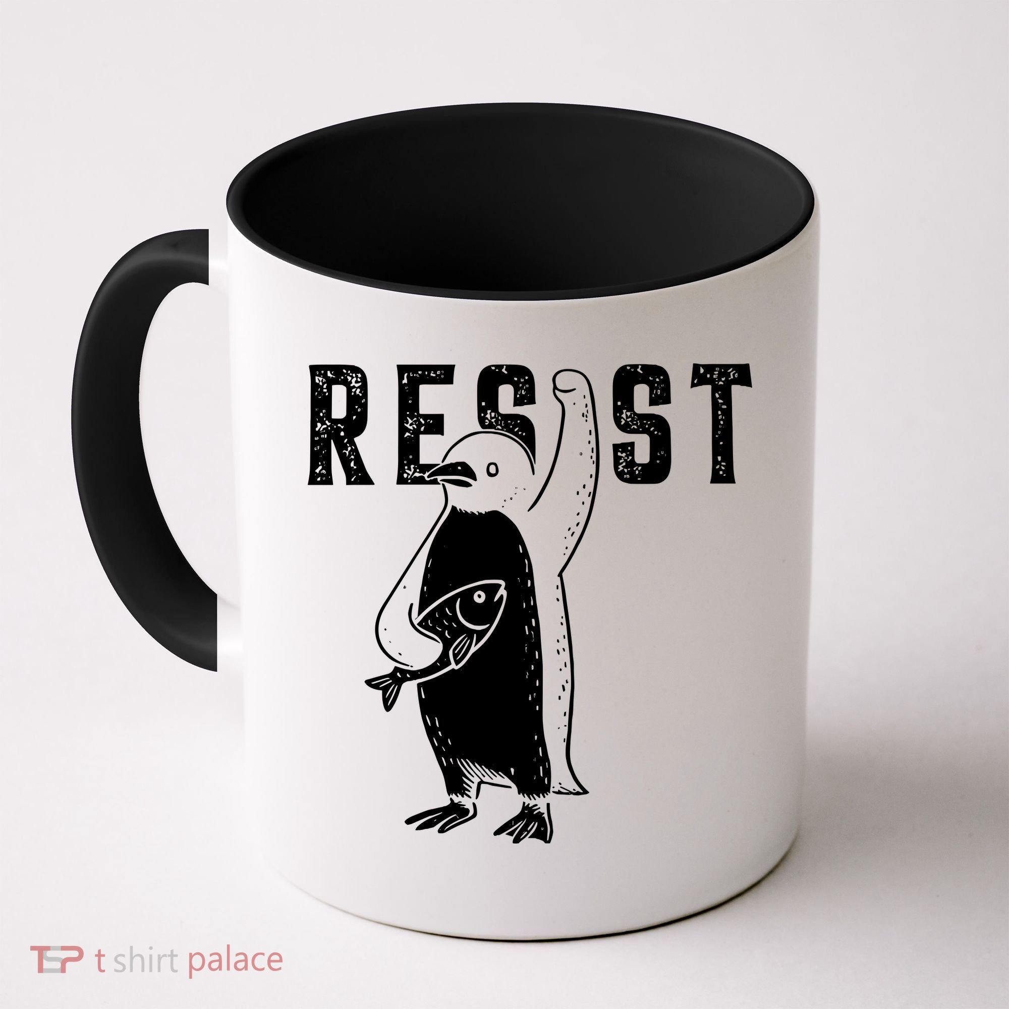 Resist Penguins Activism Coffee Mug