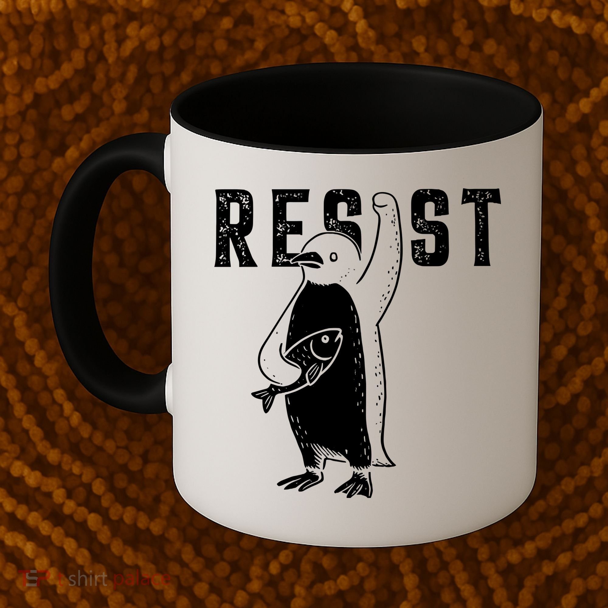 Resist Penguins Activism Coffee Mug