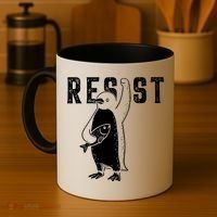 Resist Penguins Activism Coffee Mug thumb 4