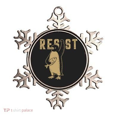 Resist Penguins Activism Ornament