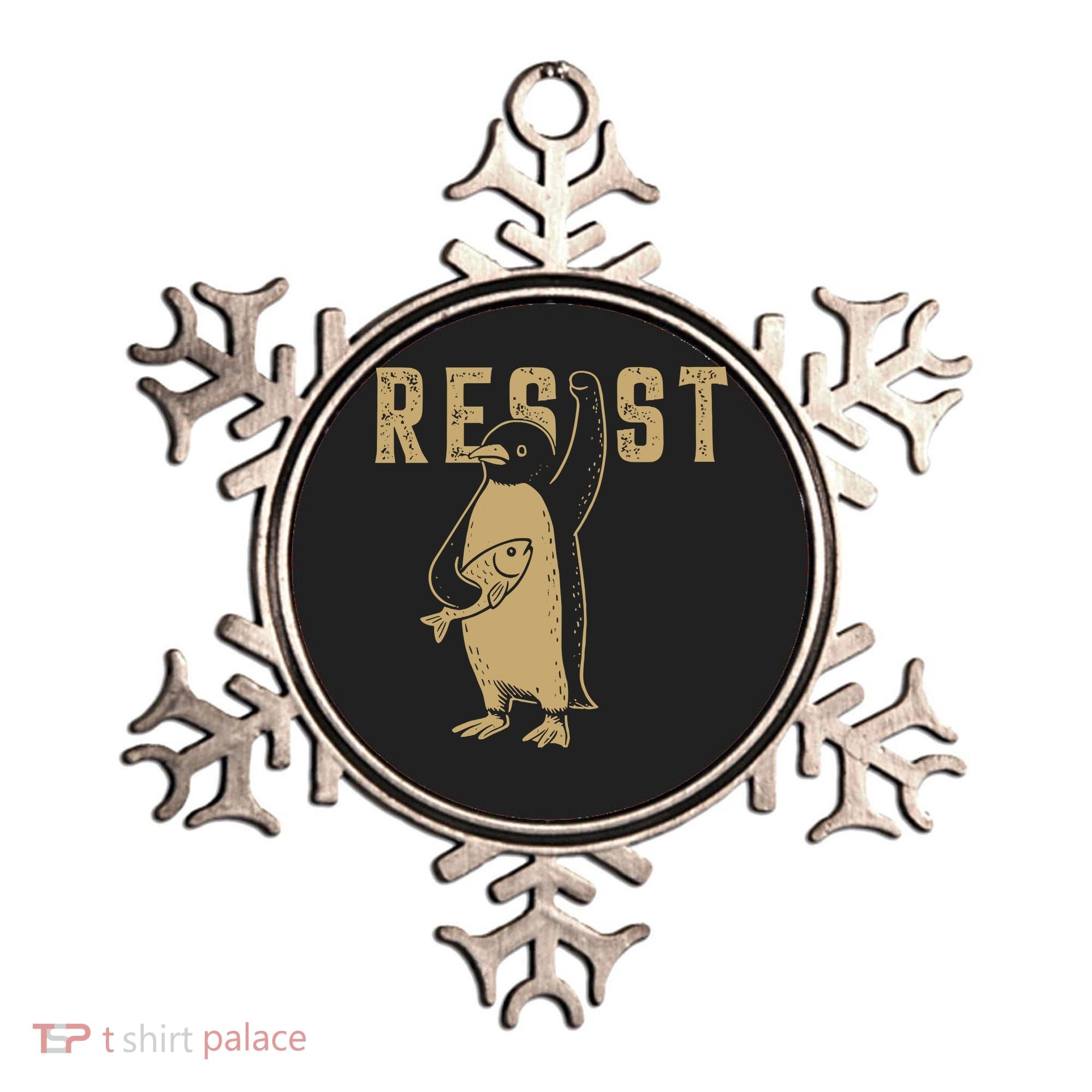 Resist Penguins Activism Ornament