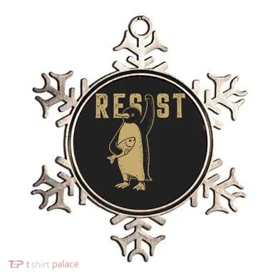 Resist Penguins Activism Ornament