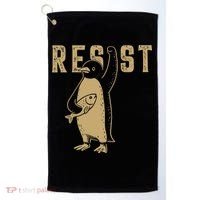 Resist Penguins Activism Golf Towel thumb 0