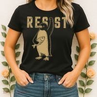 Resist Penguins Activism Women's T-Shirt thumb 2