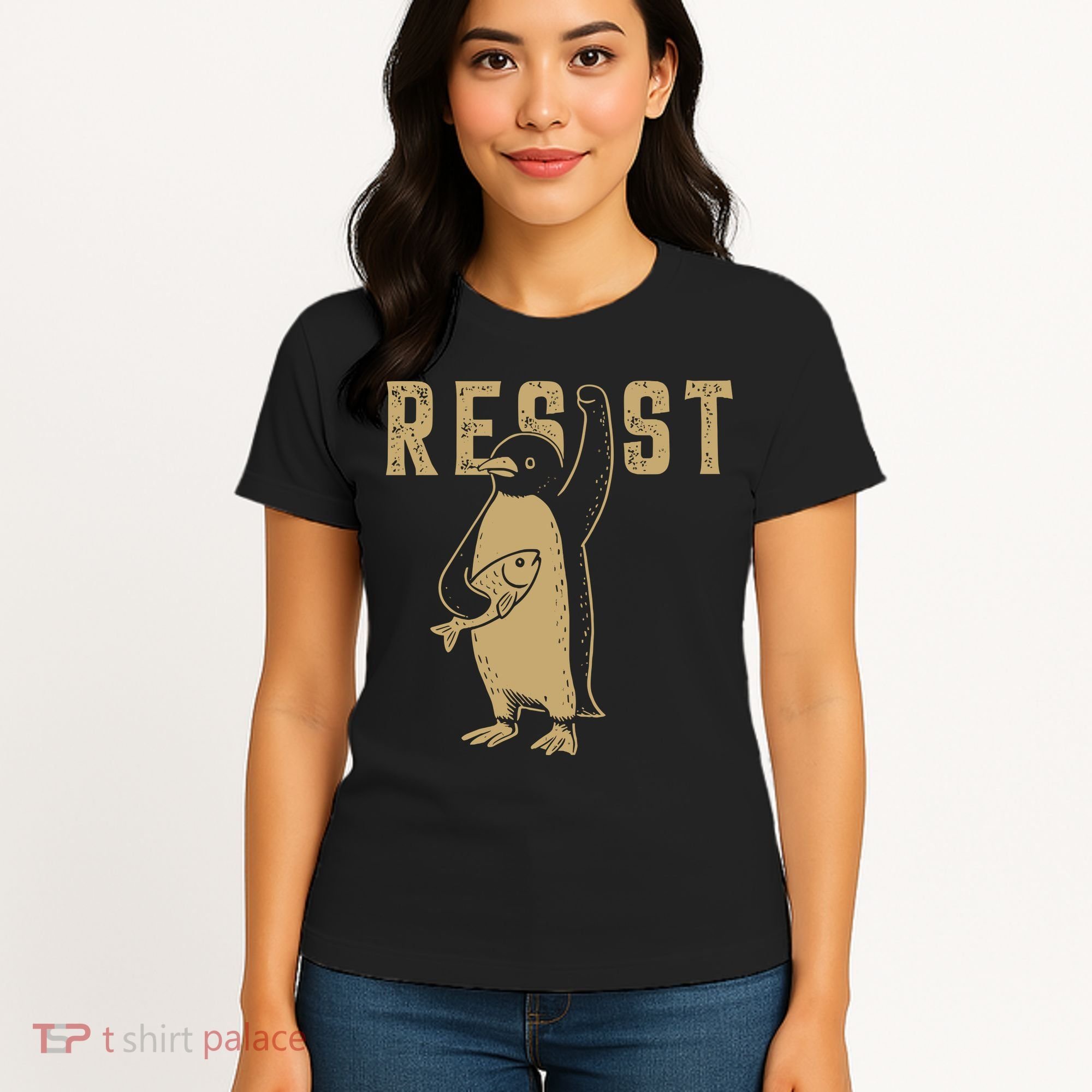 Resist Penguins Activism Women's T-Shirt
