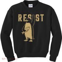 Resist Penguins Activism Kids Sweatshirt thumb 0