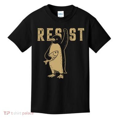 Resist Penguins Activism Kids T-Shirt
