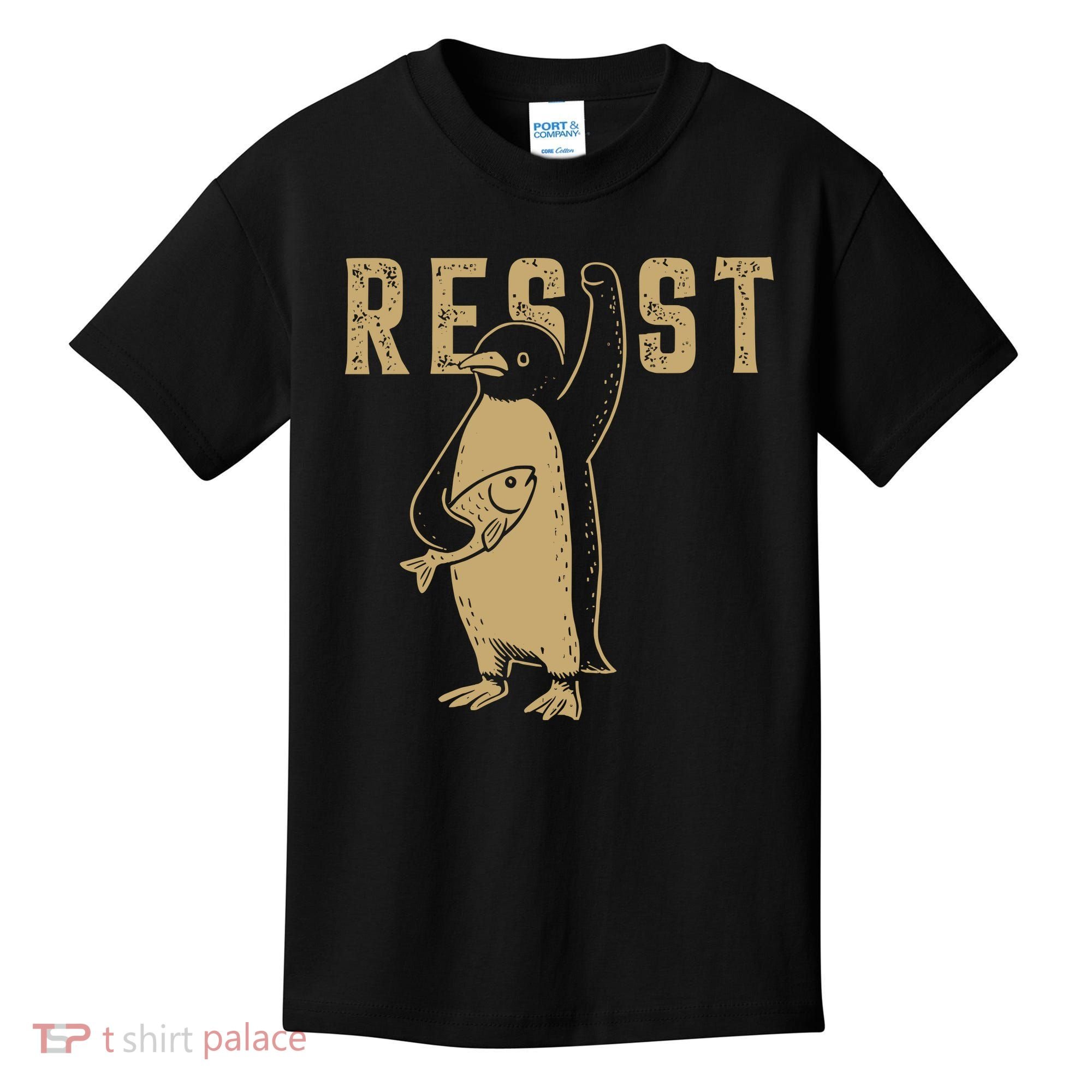 Resist Penguins Activism Kids T-Shirt