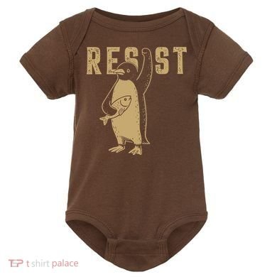 Resist Penguins Activism Baby Bodysuit