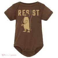 Resist Penguins Activism Baby Bodysuit thumb 0