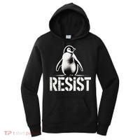 Resist Penguin Activism Penguins Protest Against Tariffs Women's Hoodie thumb 0
