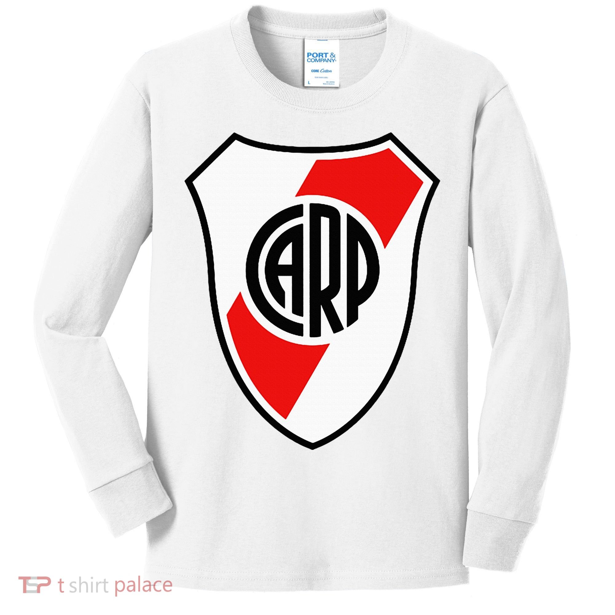 River Plate Argentina Coat Of Arms Kids Long Sleeve Shirt