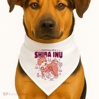 Red Panda Anatomy USA-Made Doggie Bandana thumb 1