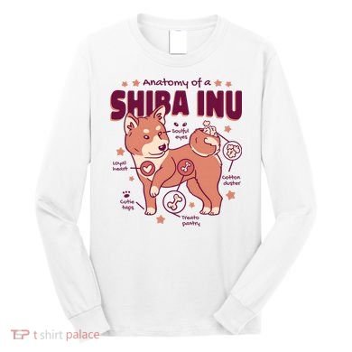 Red Panda Anatomy Long Sleeve Shirt
