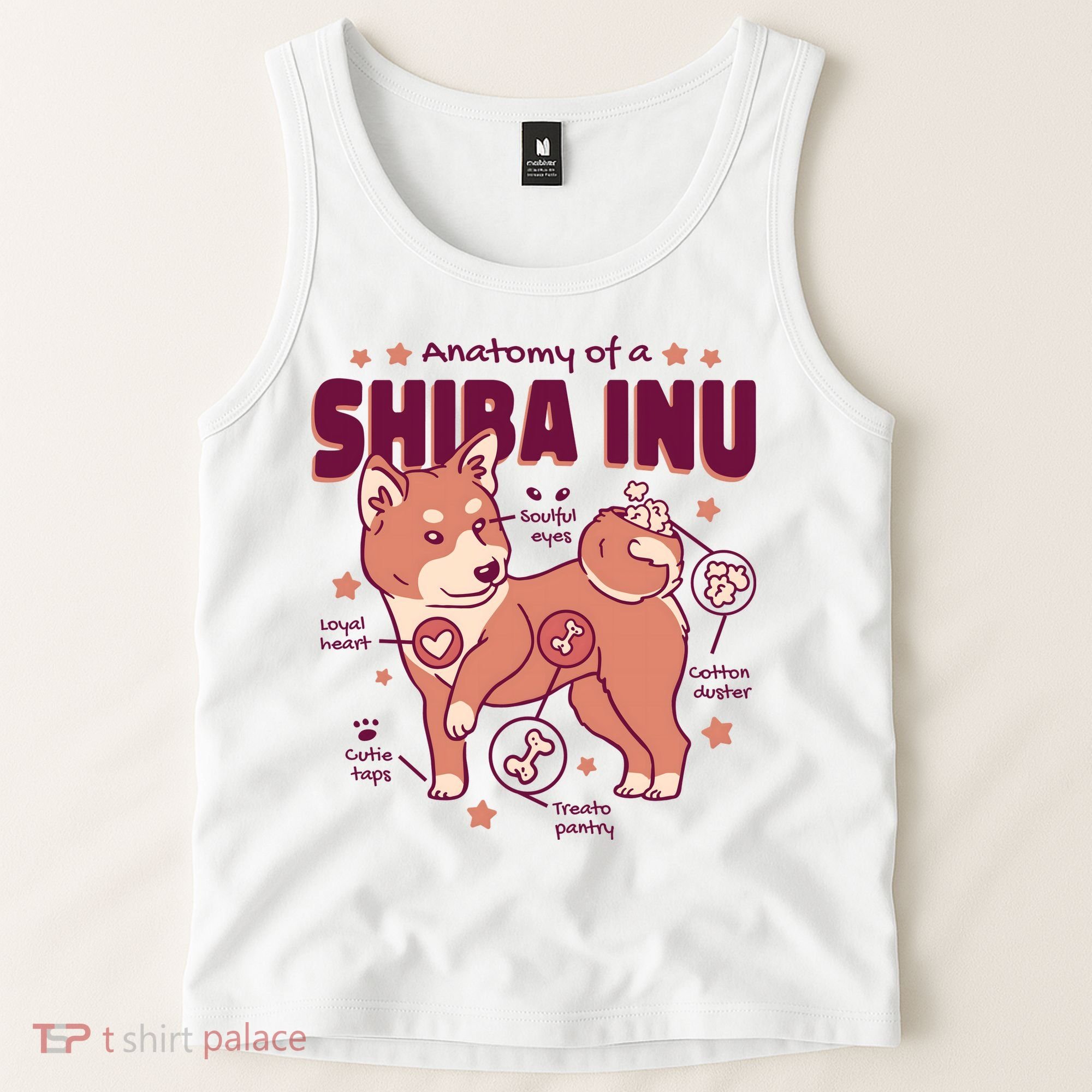 Red Panda Anatomy Tank Top