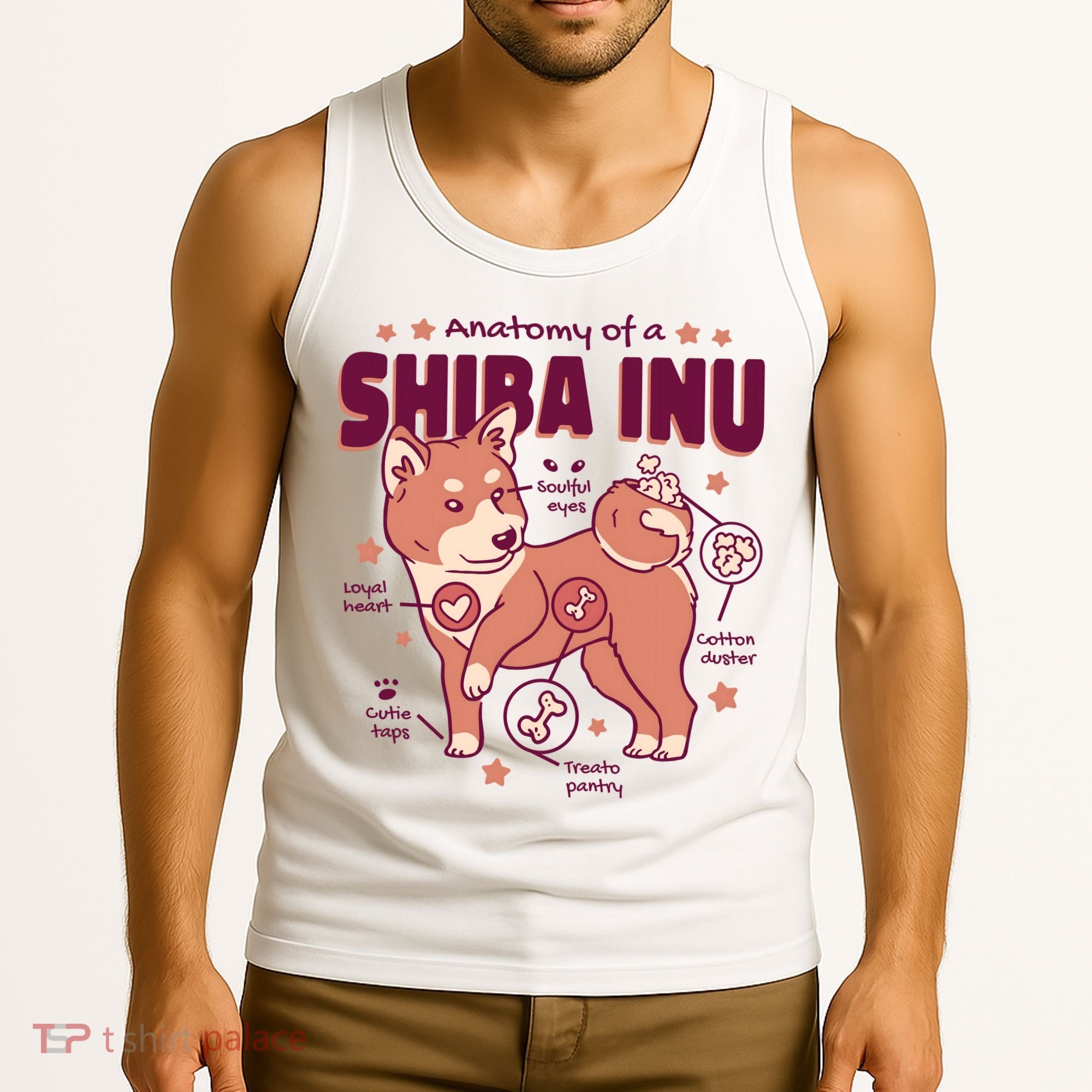 Red Panda Anatomy Tank Top