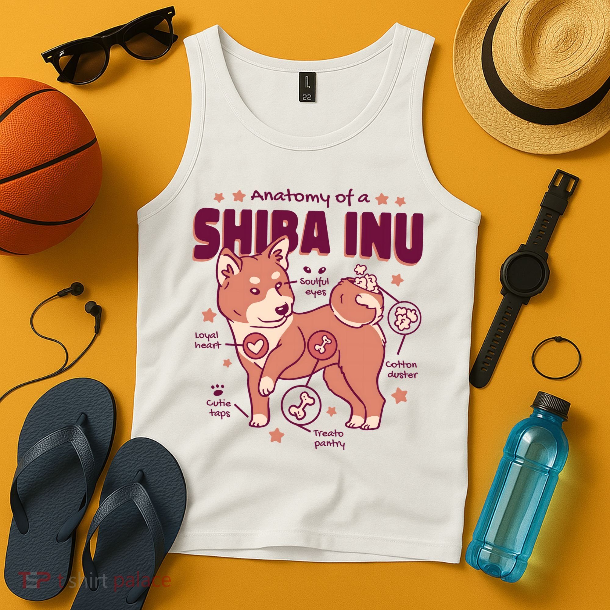 Red Panda Anatomy Tank Top