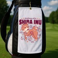 Red Panda Anatomy Golf Towel thumb 2