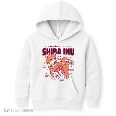 Red Panda Anatomy Kids Hoodie
