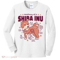 Red Panda Anatomy Kids Long Sleeve Shirt thumb 0