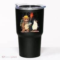 Resist Penguins And Bear Graphic We Stand With Penguins Tumbler thumb 0