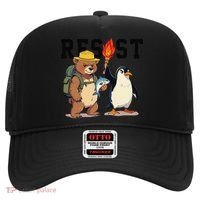Resist Penguins And Bear Graphic We Stand With Penguins Hat thumb 0