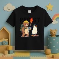 Resist Penguins And Bear Graphic We Stand With Penguins Toddler T-Shirt thumb 3