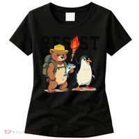 Resist Penguins And Bear Graphic We Stand With Penguins Women's T-Shirt thumb 0
