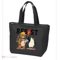 Resist Penguins And Bear Graphic We Stand With Penguins Tote Bag thumb 3