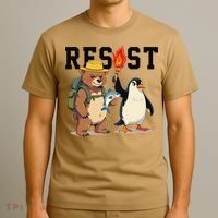 Resist Penguins And Bear Graphic We Stand With Penguins T-Shirt thumb 3