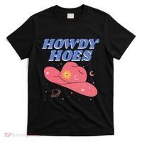 Retro Preppy Aesthetic Cowgirl Rodeo Howdy Hoes Cosmic T-Shirt thumb 0