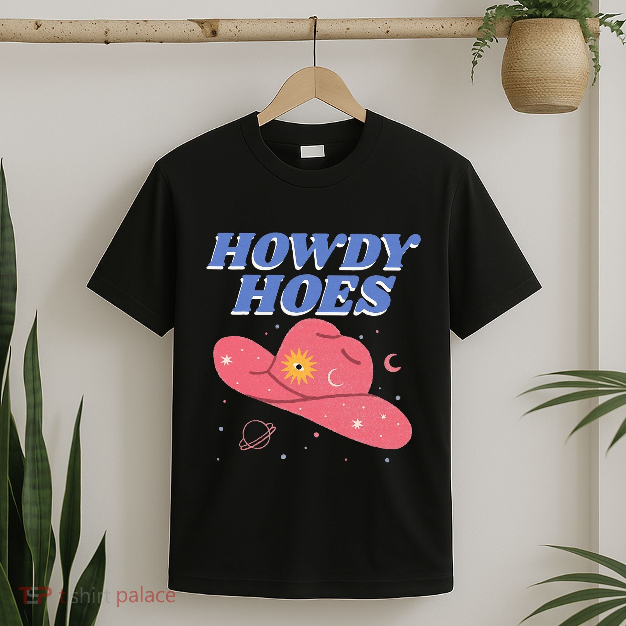 Retro Preppy Aesthetic Cowgirl Rodeo Howdy Hoes Cosmic T-Shirt