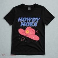 Retro Preppy Aesthetic Cowgirl Rodeo Howdy Hoes Cosmic T-Shirt thumb 5