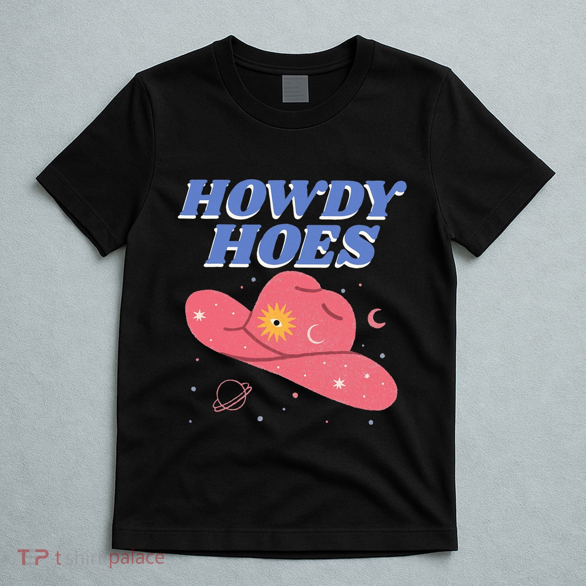 Retro Preppy Aesthetic Cowgirl Rodeo Howdy Hoes Cosmic T-Shirt