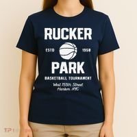 Rucker Park Basketball Tournament Harlem Nyc Streetball T-Shirt thumb 4
