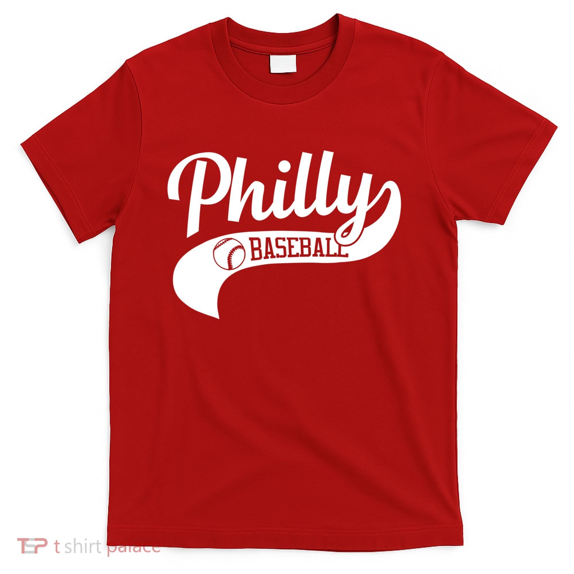 Retro Philadelphia Baseball Vintage Philly Swoosh T-Shirt