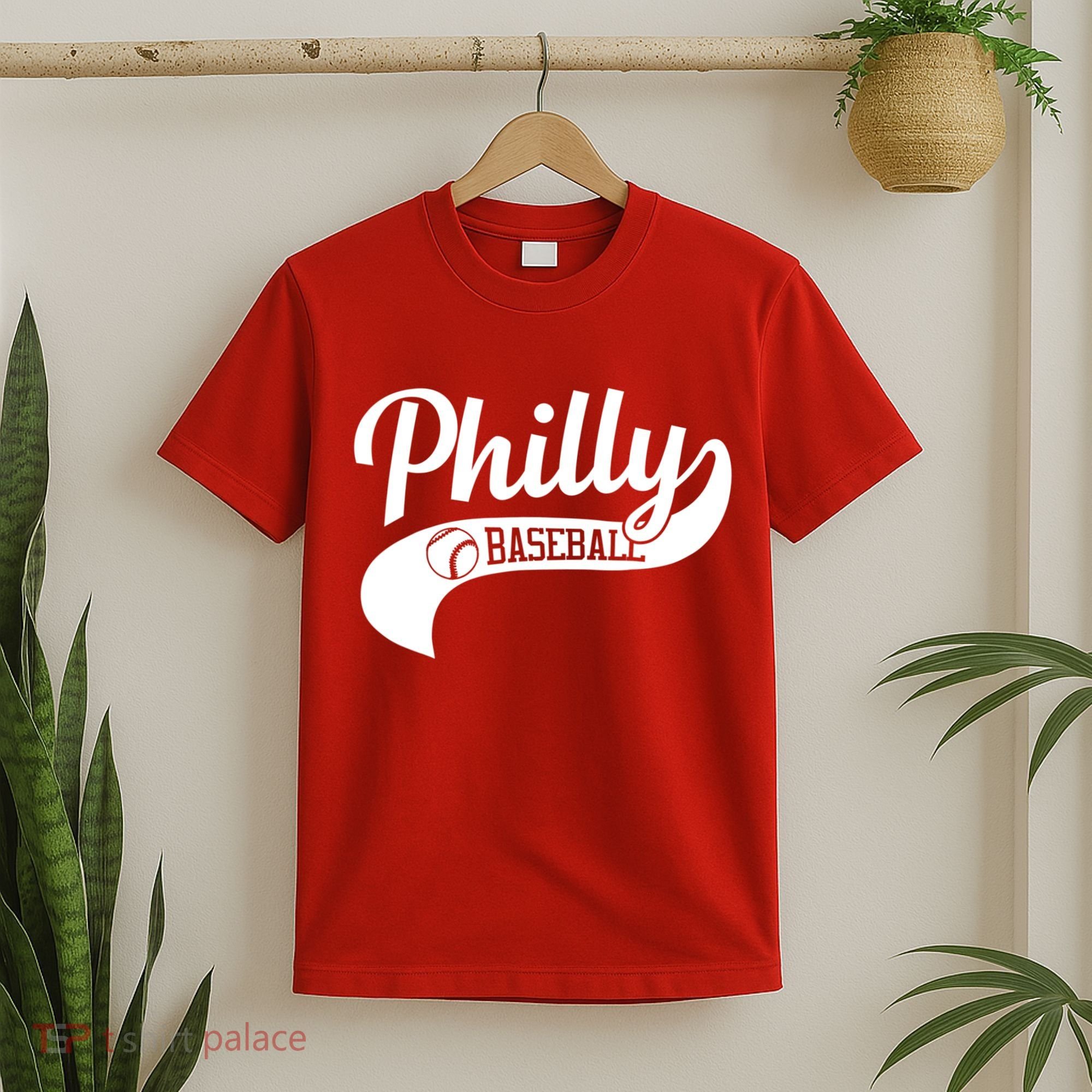 Retro Philadelphia Baseball Vintage Philly Swoosh T-Shirt