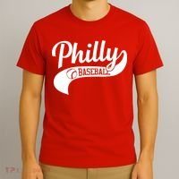 Retro Philadelphia Baseball Vintage Philly Swoosh T-Shirt thumb 3