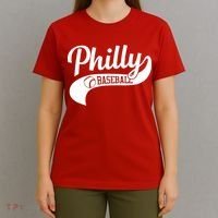 Retro Philadelphia Baseball Vintage Philly Swoosh T-Shirt thumb 4