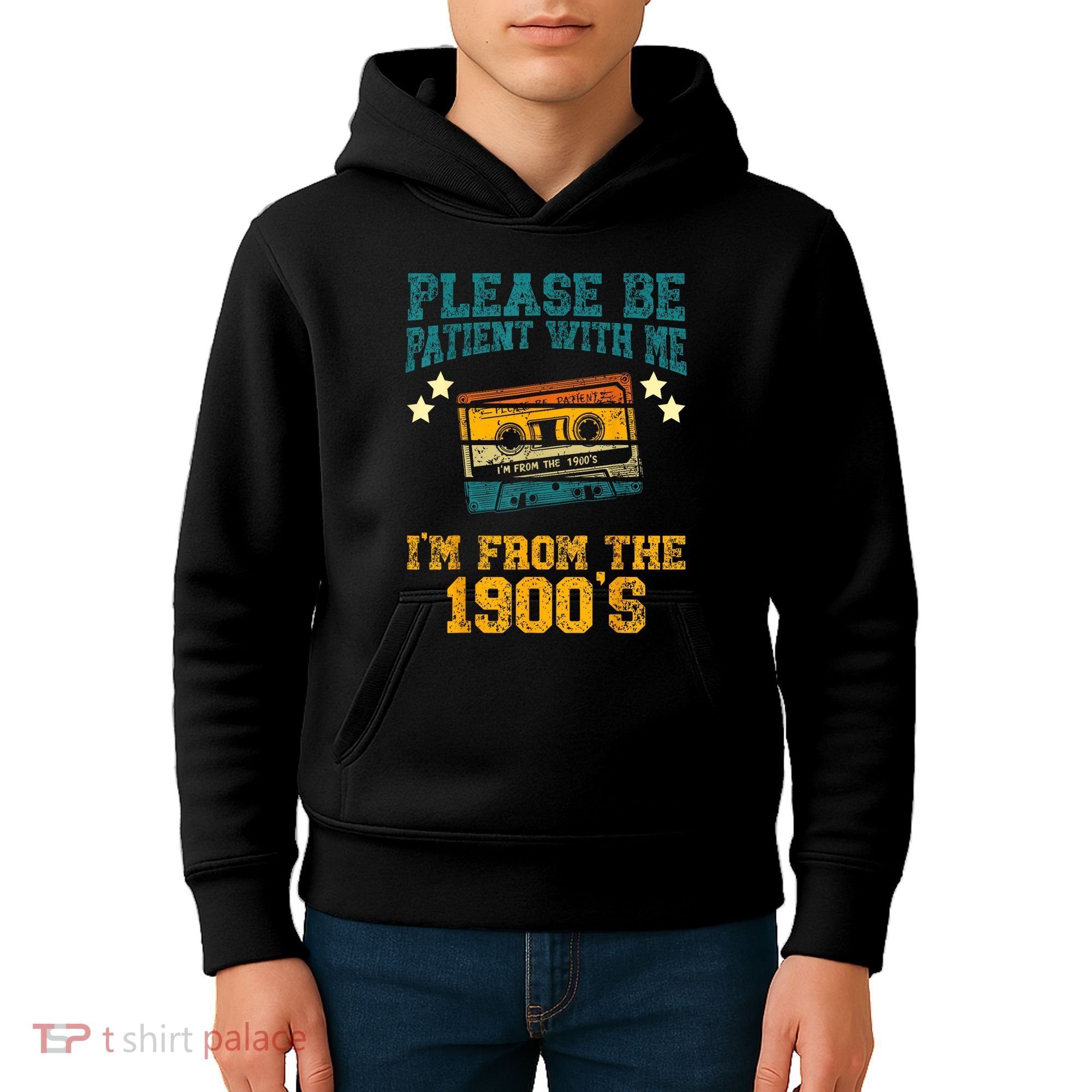 Retro Please Be Patient With Me Im From The 1900s Gift Kids Hoodie