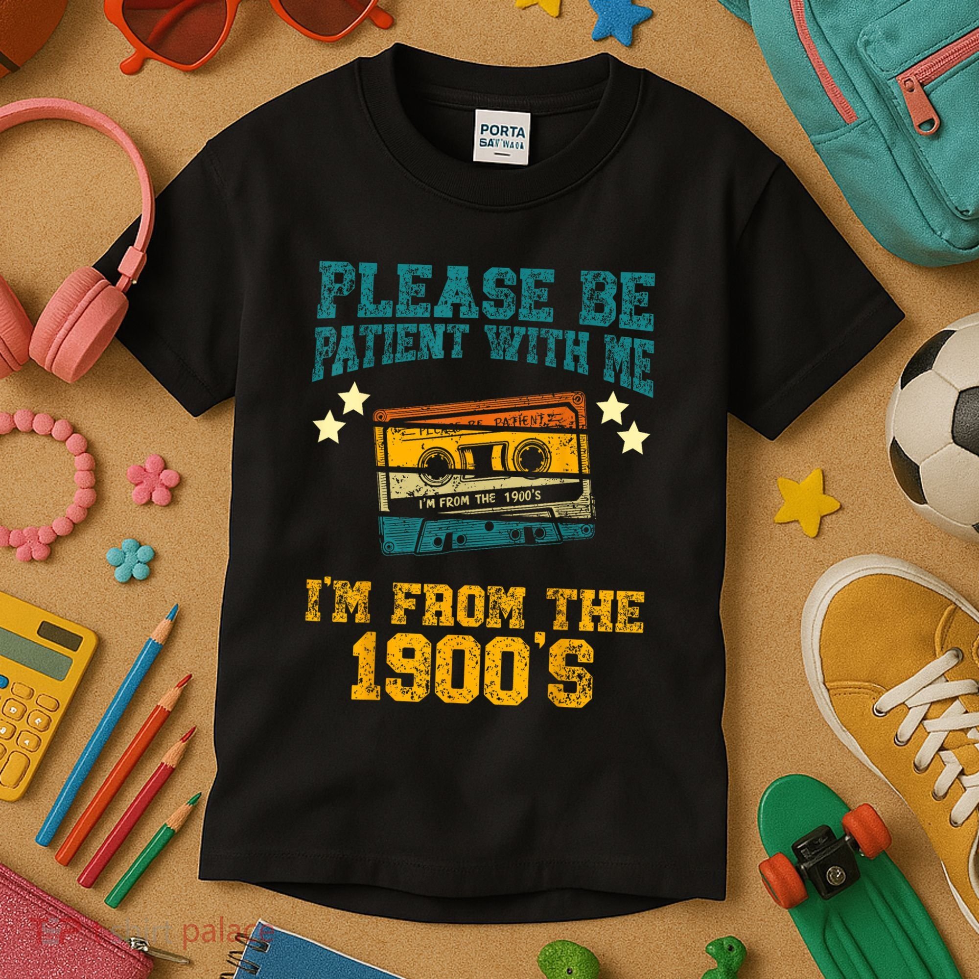Retro Please Be Patient With Me Im From The 1900s Gift Kids T-Shirt