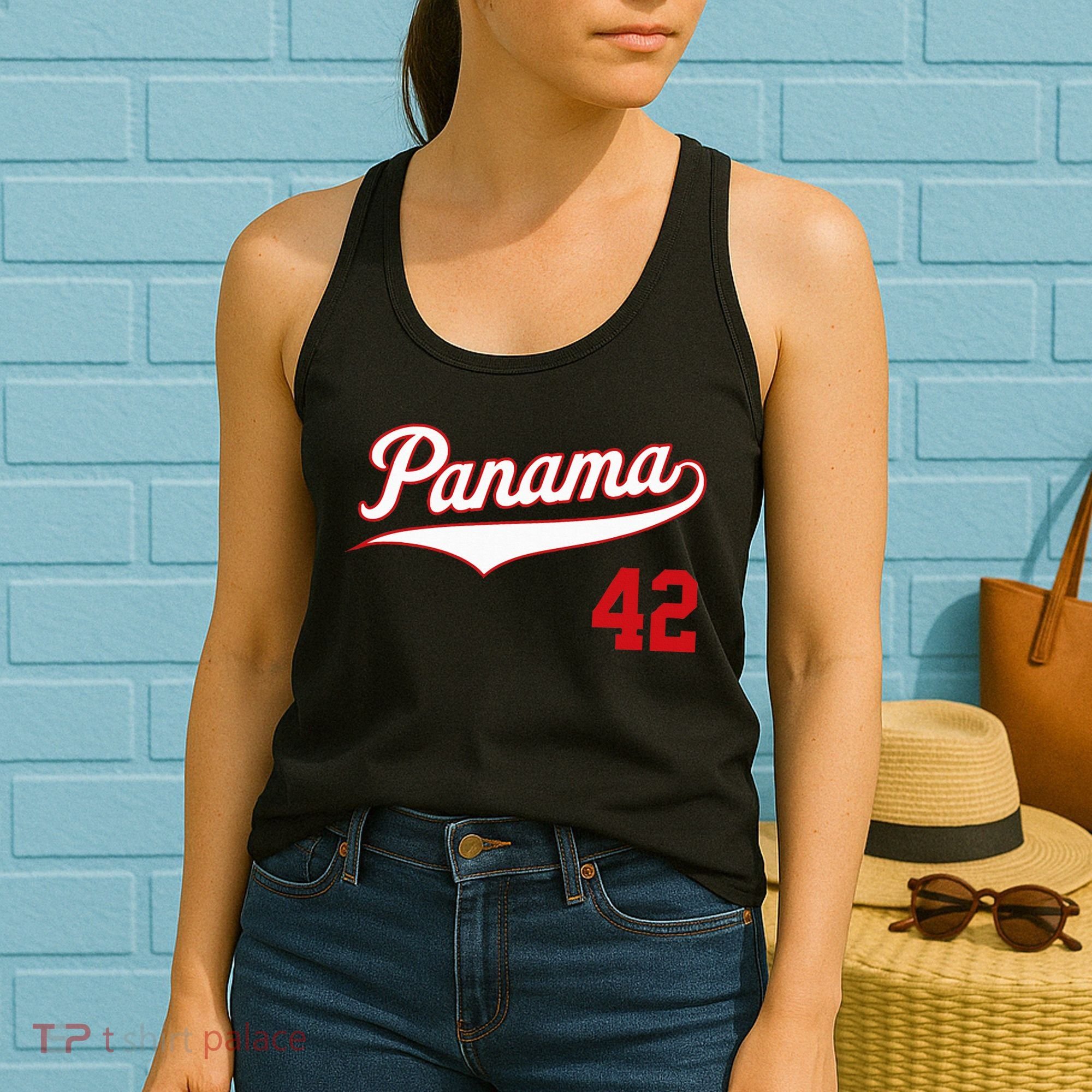 Retro Panama Baseball Soccer Futbol Beisbol 42 Women's Tank Top
